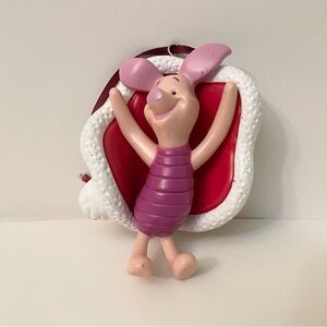 Noma Disney Pooh Christmas Tree Ornament Piglet in Santas Hat Blanket